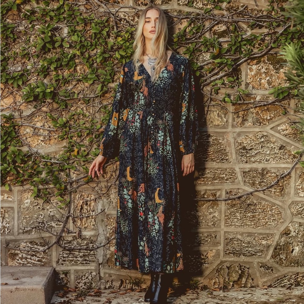 Z&L Europe Floral Maxi Dress - Anthropologie